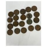 (20) wheat pennies