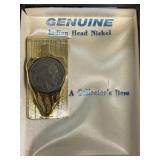 Indian head, nickel money clip