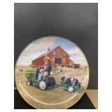The tractor ride John Deere commemorative plate