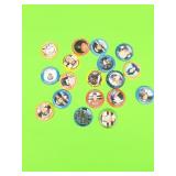 Fun food, baseball buttons