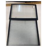 2 display cases