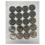 (20) Kennedy 1/2 dollars