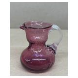 Cranberry glass PITCHER