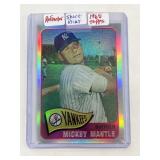 1965 Topps Mickey Mantle refractor short print