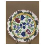 1900 spatterware rabbit plate 9 2/2 "