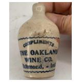 The OAKLAND WINE CO. Sample JUG, Richmond, IN