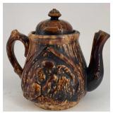 ROCKINGHAM GLAZED "Rebecca at the Well" TEAPOT