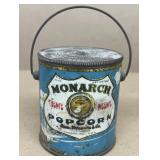 Monarch Popcorn tin, teeny weenie