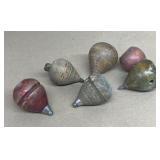 Wooden antique toy tops