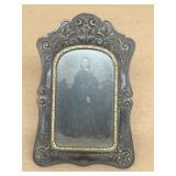 Tin type w/ Bakelite Gouda Frame