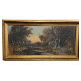 G.H. Baker, Fall Landscape Painting