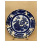 Cobalt blue iron stone antique plate does have