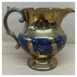 Copper luster, antique pitcher
