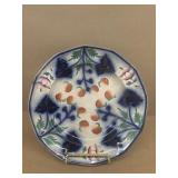 Flow blue gaudy plate