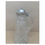 Syrup bottle, antique glass