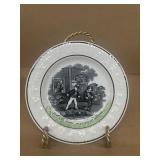 Antique plate, Tom and Harry playing at horses