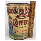 "HOOSIER BOY COFFEE" Can
