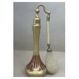 Art deco, itemizer perfume bottle signed on bottom