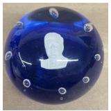 JFK Sulphide Paperweight