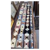 Victorian LOG CABIN Runner, 16" x 65"