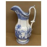 Victorian water pitcher does have cracks on handle