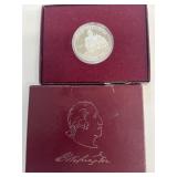 Silver George Washington anniversary half dollar