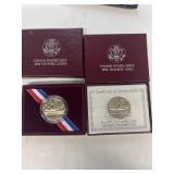 1992 Olympic half dollar coins