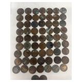 (65) Indian head pennies
