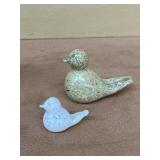 St Clair bird paperweights have damage