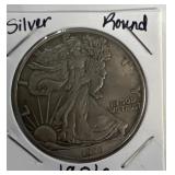 1906 Silver round liberty coin 1 ounce