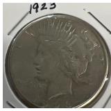 1923 peace silver dollar