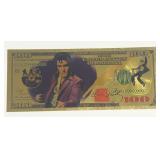 Elvis Presley gold foil 100 federal reserve note