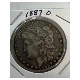 1887 O Morgan Silver Dollar