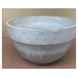Stoneware white bowl