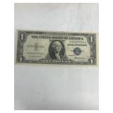 1935 one dollar silver certificate bill