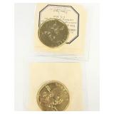 (2) Sacajawea dollar coin uncirculated