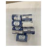 (7) rolls of Kennedy half dollars issued from t