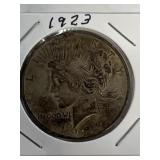 1923 peace silver dollar