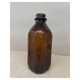 Amber dairy bottle