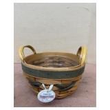 1999 longaberger peppermint basket