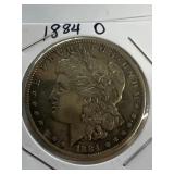 1884 O Morgan Silver Dollar