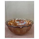 Carnival glass Marigold bowl