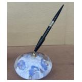 Joe Rice ink pen holder paperweight