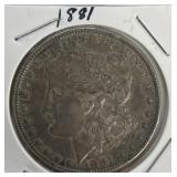 1881 O Morgan Silver Dollar