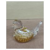 Joe Saint Clair bird paperweight small chip on