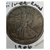1906 1 ounce silver round coin