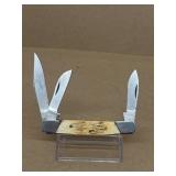 Triple bladed pocket knife