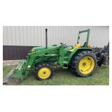 JD 970 Tractor, w/ Loader & Backhoe  4x4, 612 hrs.