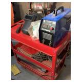 Kieth Jewell Welder on Cart w/ Helmet & Misc.