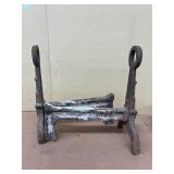 Cast-iron fireplace ANDIRONS